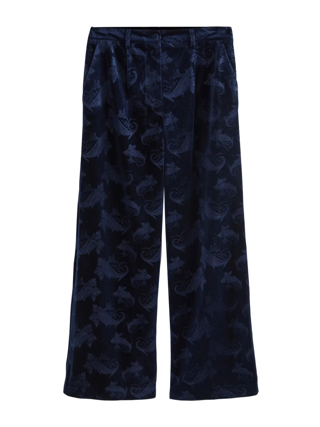 Широкие брюки со складками спереди Next, Blue/Navy