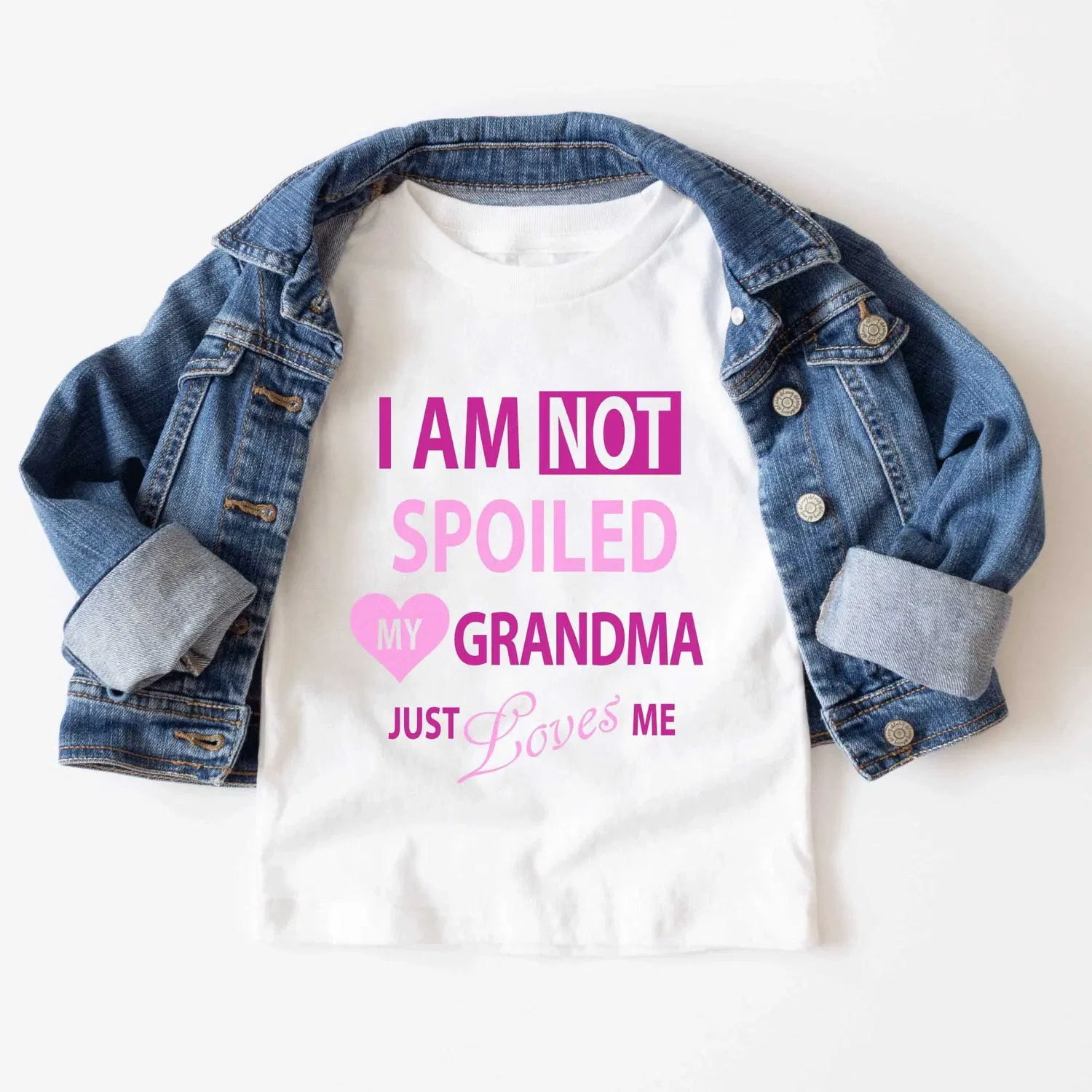 Футболка детская "I'm Not Spoiled" 60 Second Makeover, белый