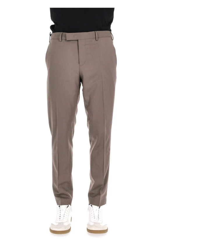 

Шерстяные брюки цвета голубиного пера Pt Torino, серый