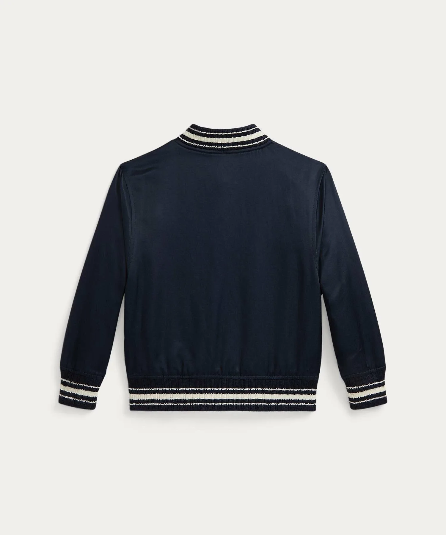 (Для мальчиков 2-7 лет) Атласная бейсбольная куртка с логотипом Polo Ralph Lauren, 410 Navy — фото 3