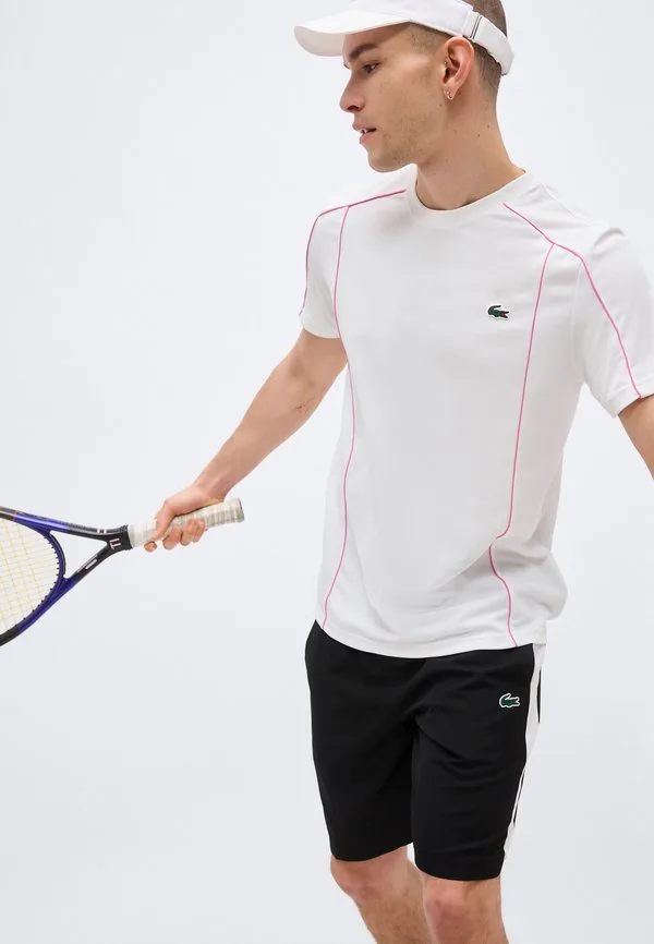 Спортивная футболка для тенниса Lacoste Sport, White — фото 4