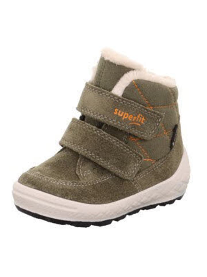 

Сапоги superfit Jungen Stiefel Stiefelette Leder \ GROOVY, зеленый