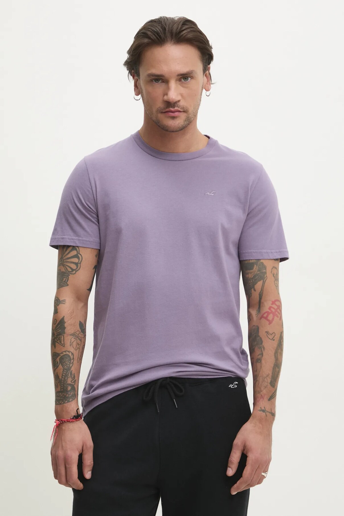 

Футболка из хлопка Hollister Co., фиолетовый