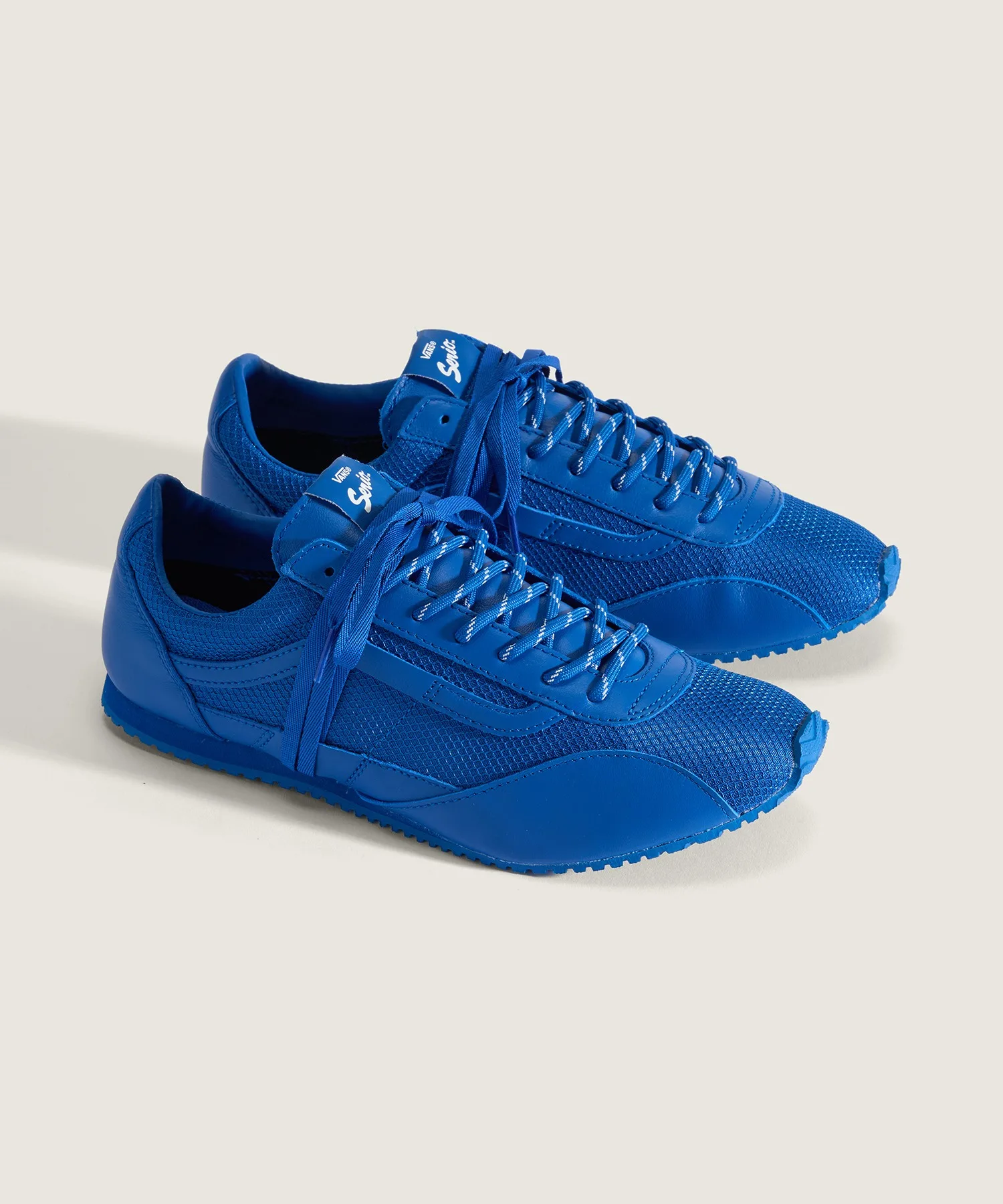 Унисекс кроссовки из натуральной кожи VANS PREMIUM SLP Trainer Marathon синие — фото 2