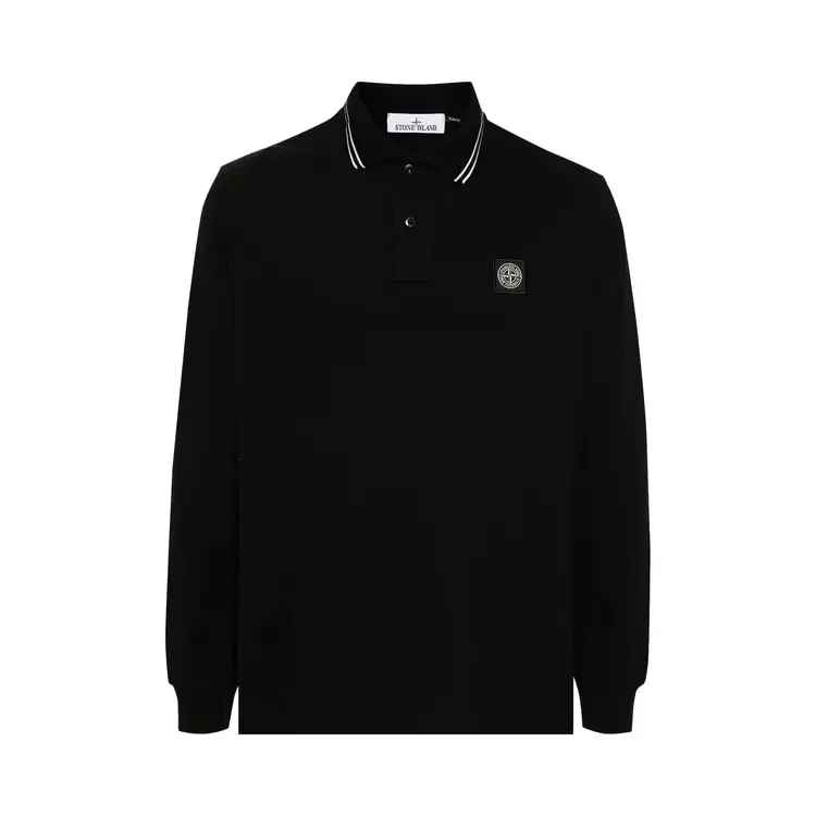 Поло с коротким рукавом Stone Island, черный