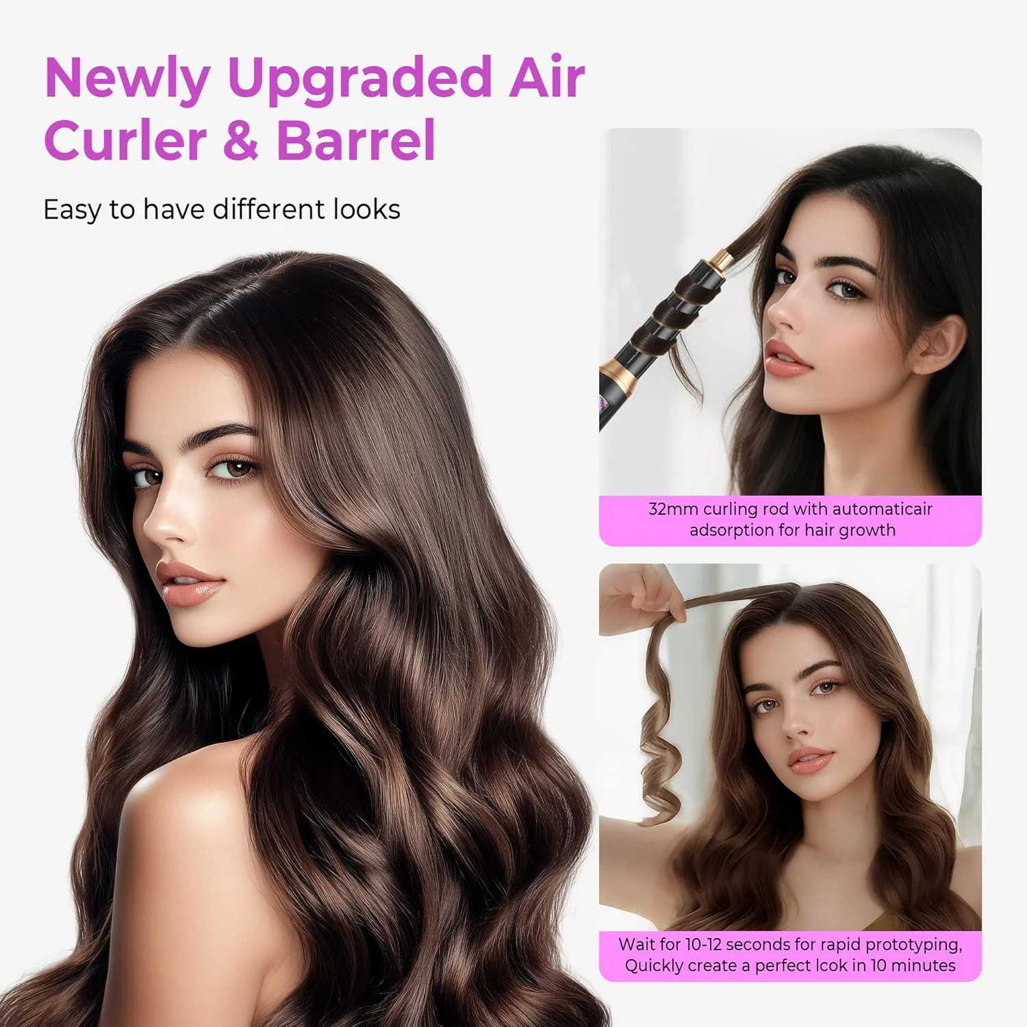 Набор для укладки волос 5-в-1 Airstyler с ионной щеткой-феном Umiga — фото 2