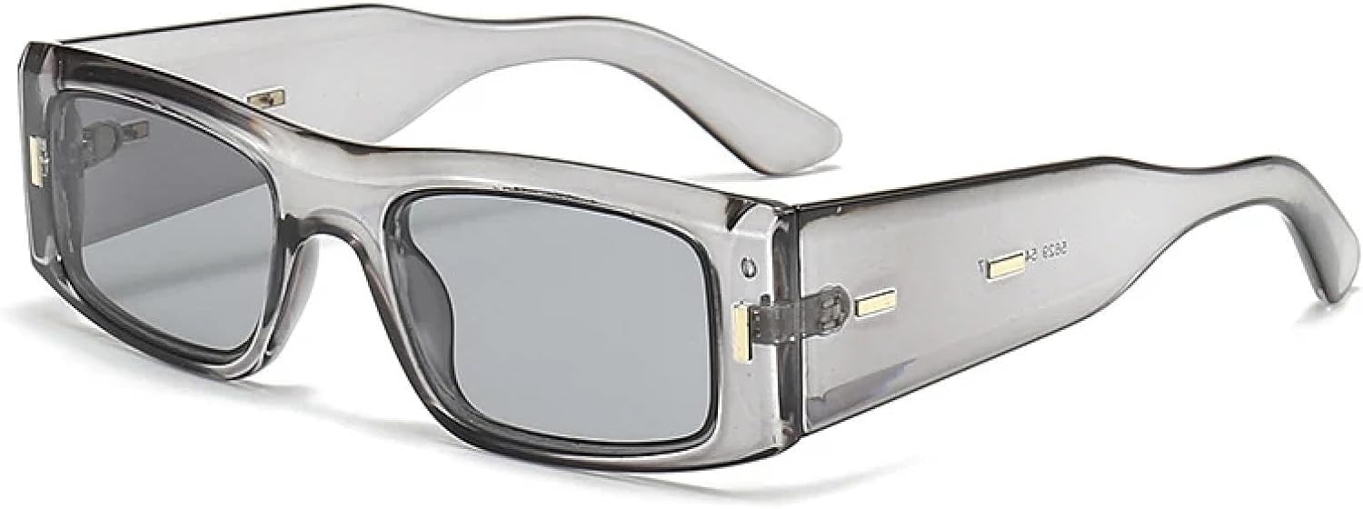 

Мужские солнцезащитные очки Fashion Rivets с широкими дужками в стиле ретро, ​​сине-зеленые, с защитой от УФ-излучения UV400; женские солнцезащитные очки Tea Gradient TVTBBVV, Gray Light Gray