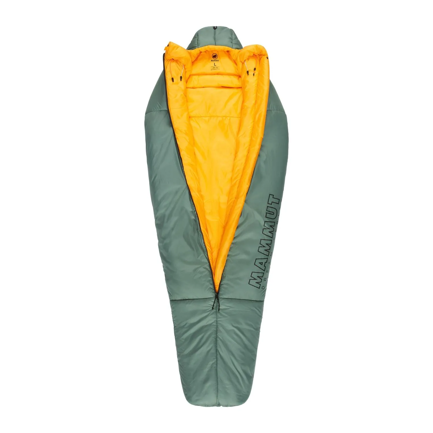 

Комфортный спальный мешок из волокна 5F/-15C Mammut, Deep Cypress