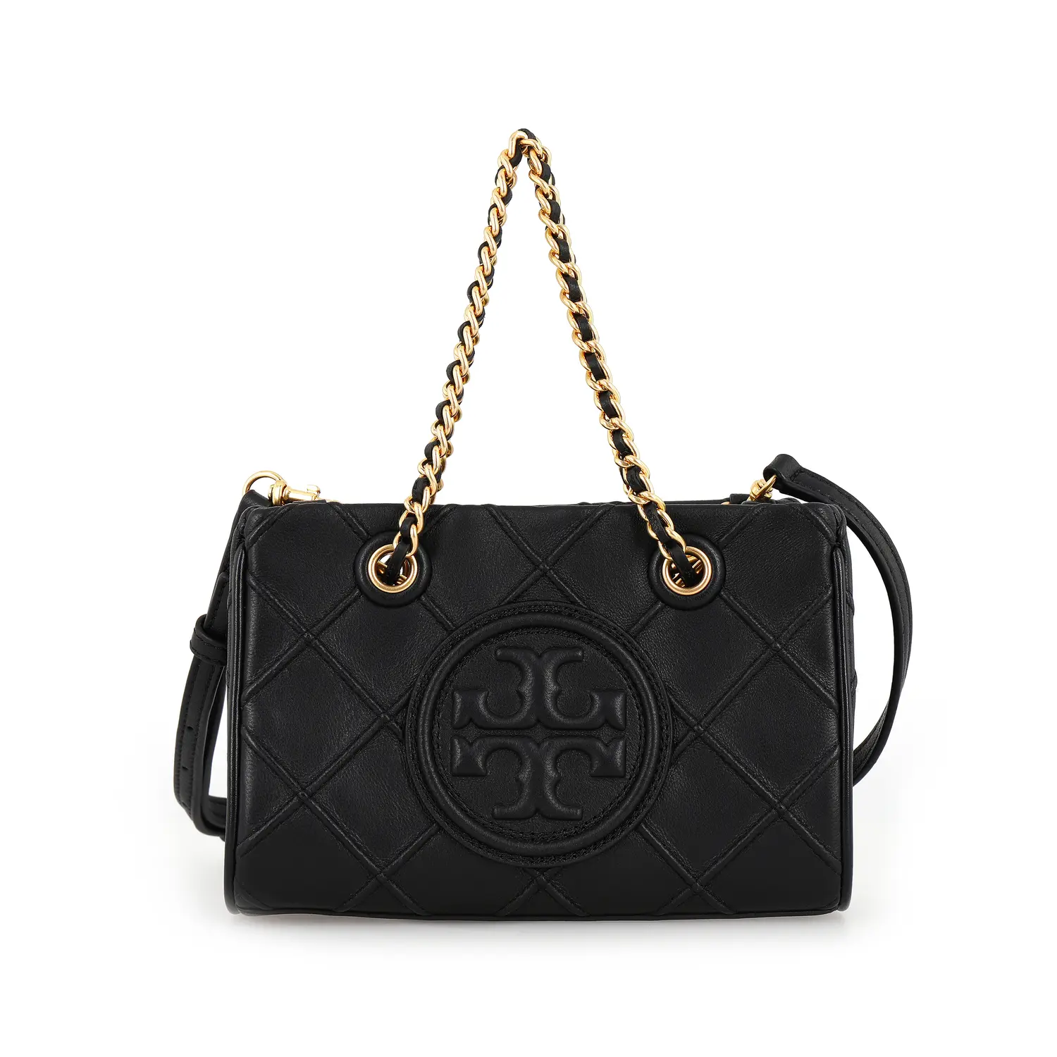 

TORY BURCH Сумка-тоут Fleming Sheepskin мини женская черная