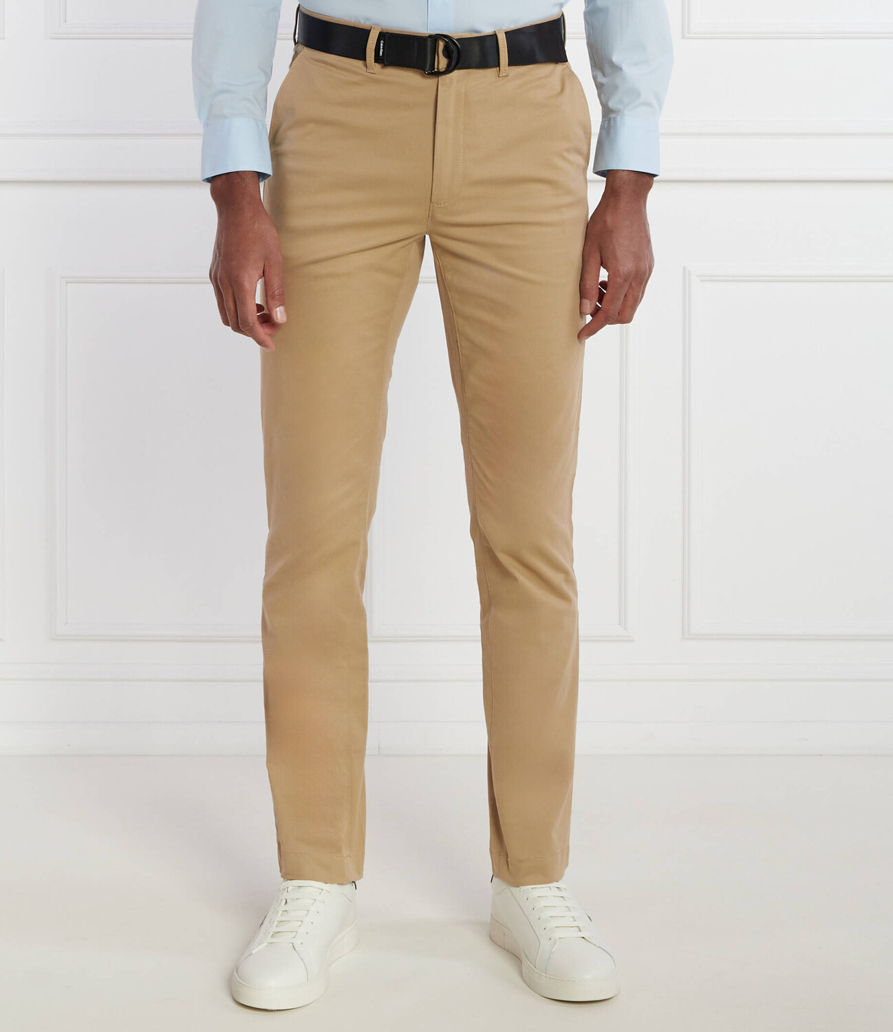 

Брюки Calvin Klein chino + cintura MODERN TWILL Slim Fit, кэмел