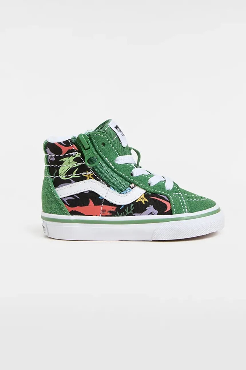 

Кроссовки Kids SK8-Hi Reissue с ​​боковой молнией Vans, зеленый