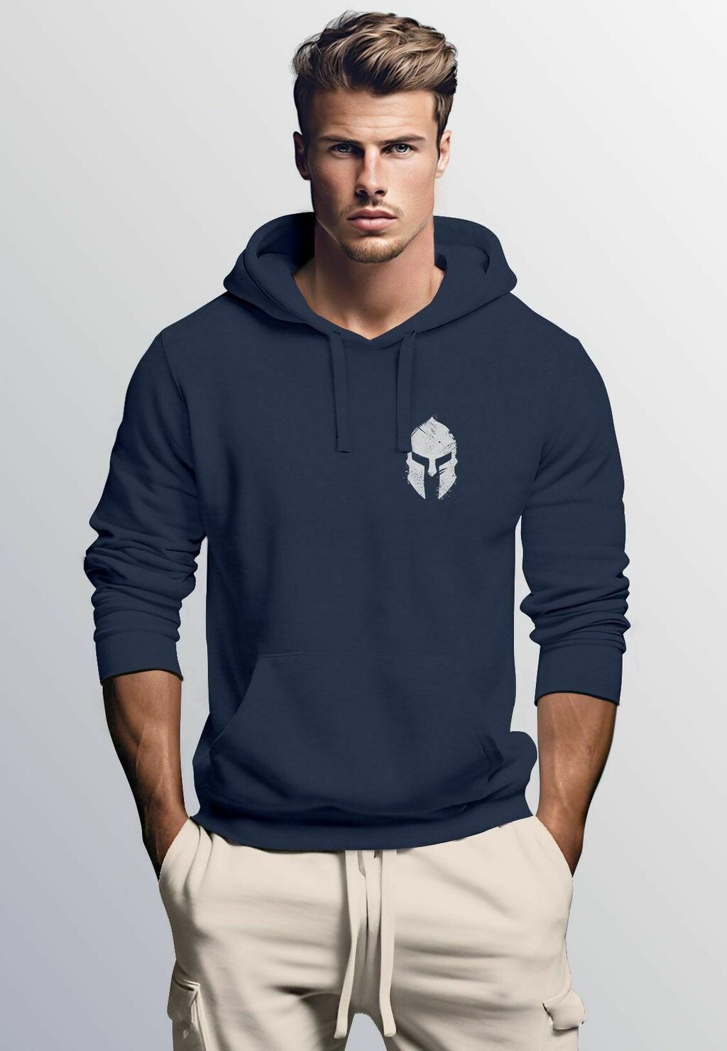 

Толстовка LOGO SPARTA SPARTANER GLADIATOR KRIEGER WARRIOR FASHION STREETSTYLE Neverless, цвет navy