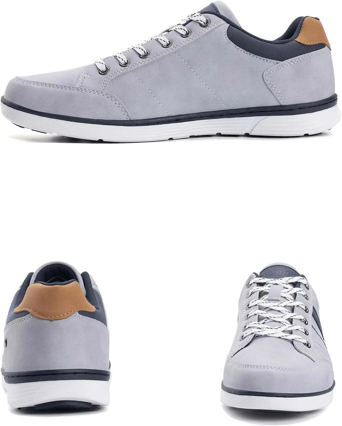 

Мужские повседневные кроссовки, модные, дышащие, удобные для ходьбы, размер 8-12 LANGDU, серый