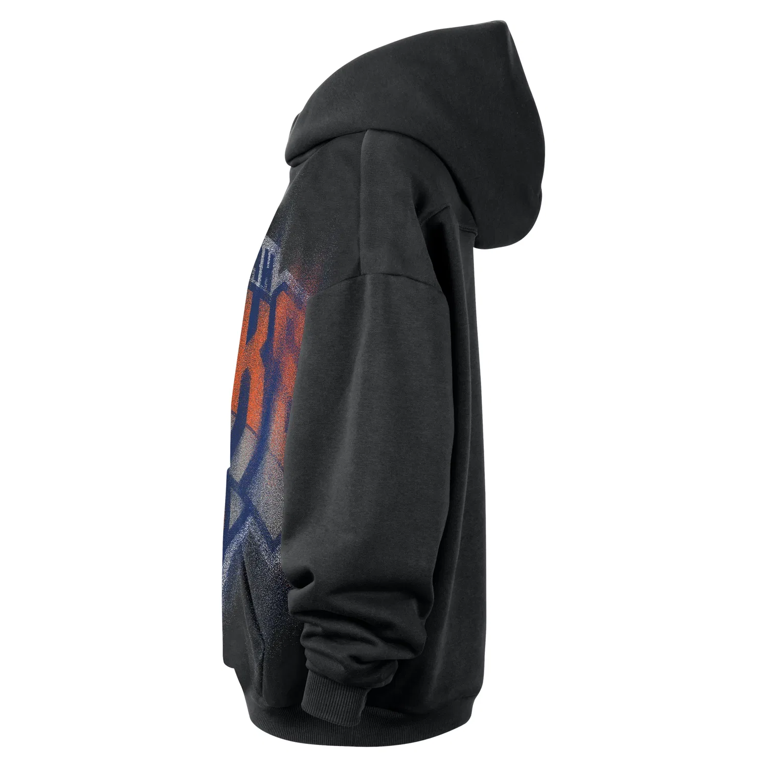 Мужское худи для баскетбола New York Knicks Standard Issue Fleece Hoodie 'Black White' Nike, Black/White — фото 2