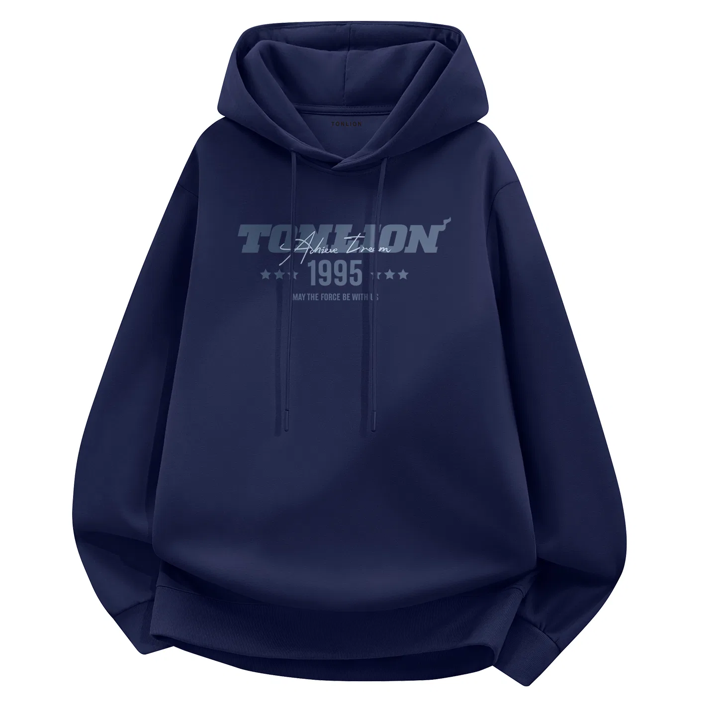 Детское худи на молнии с капюшоном Tonlion, Wine Red Ta Light Blue Dream — фото 3