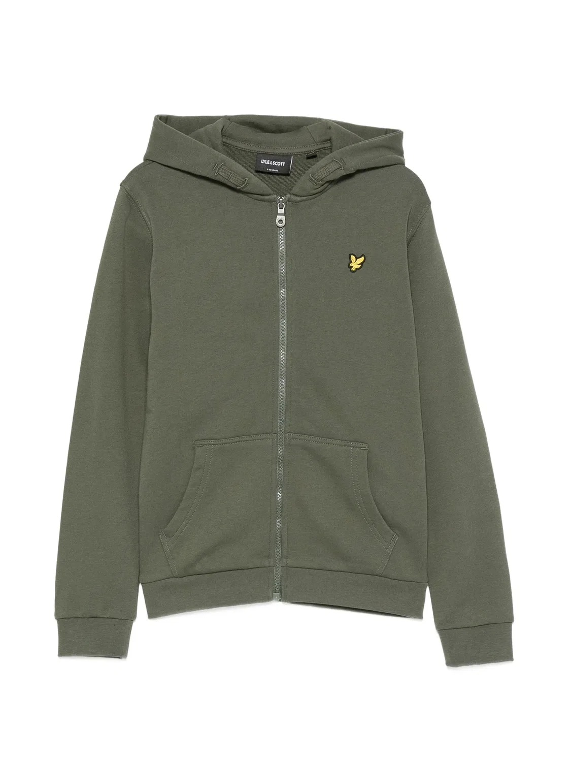 Худи на молнии зеленого цвета Lyle & Scott, зеленый