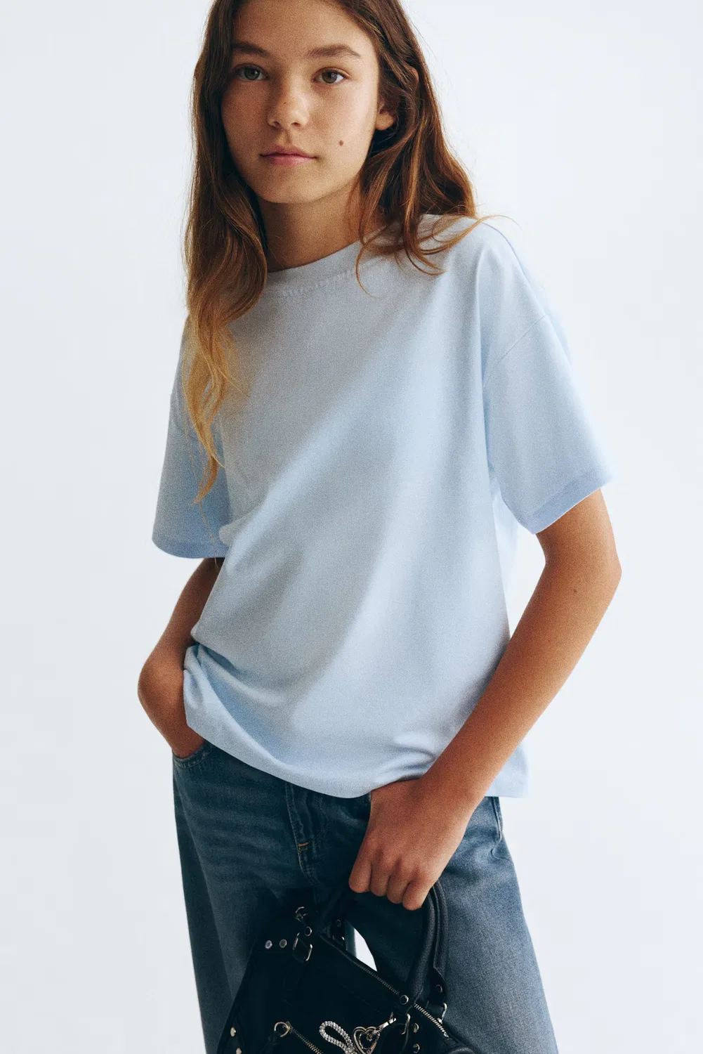 Футболка с декоративным рисунком H&M, Hellblau/Shine Bright — фото 2