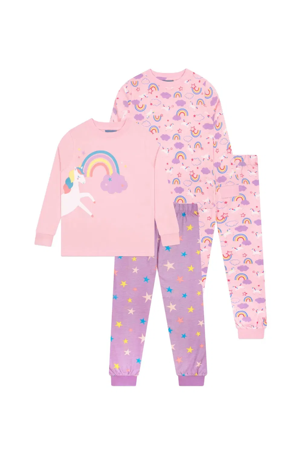 Детская пижама с принтом Unicorn Harry Bear, Pink