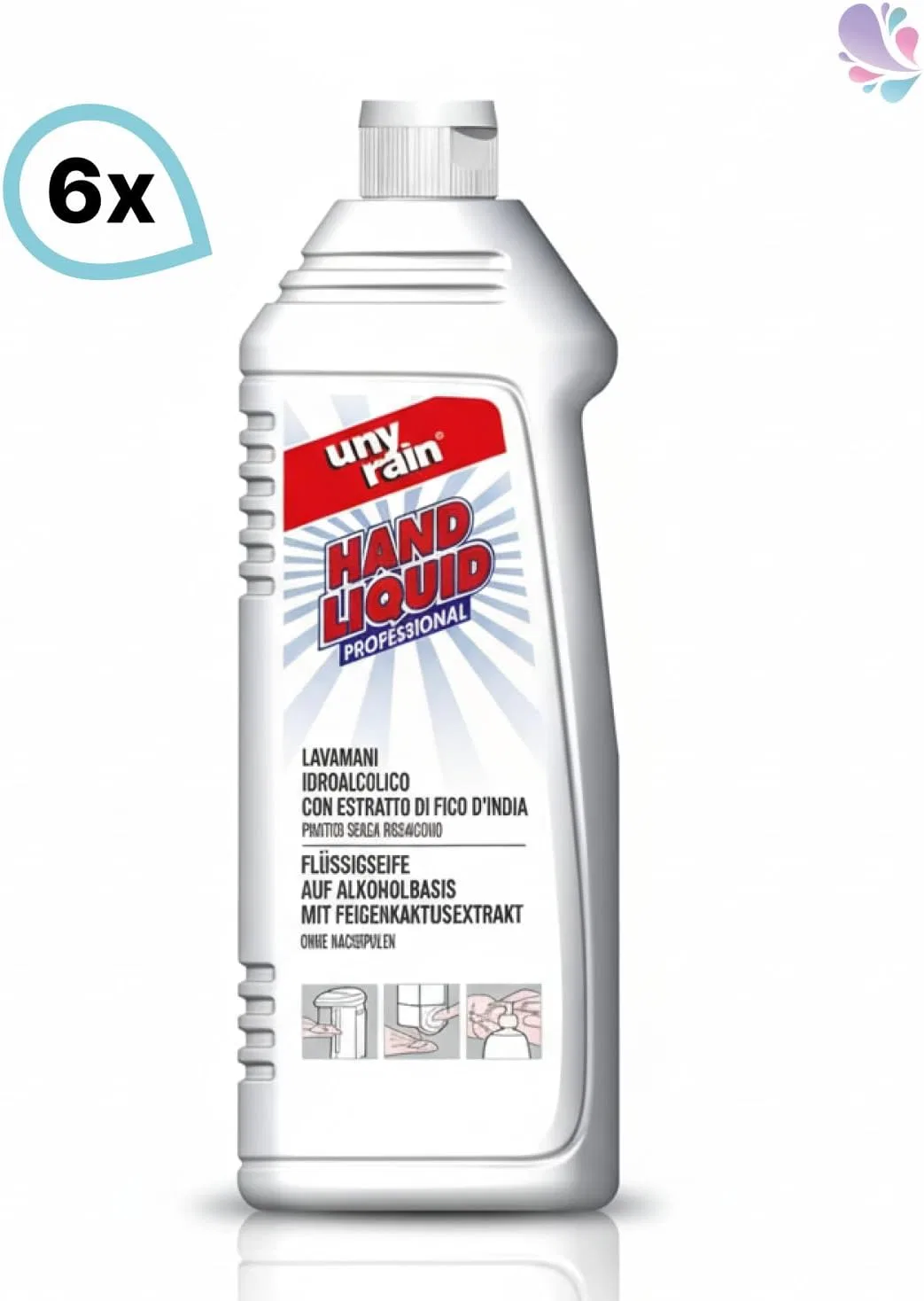 Жидкое мыло Alcohol Based Hand Soap, Blanc HYGIENIC, 6 x 1 л, Citrus — фото 2