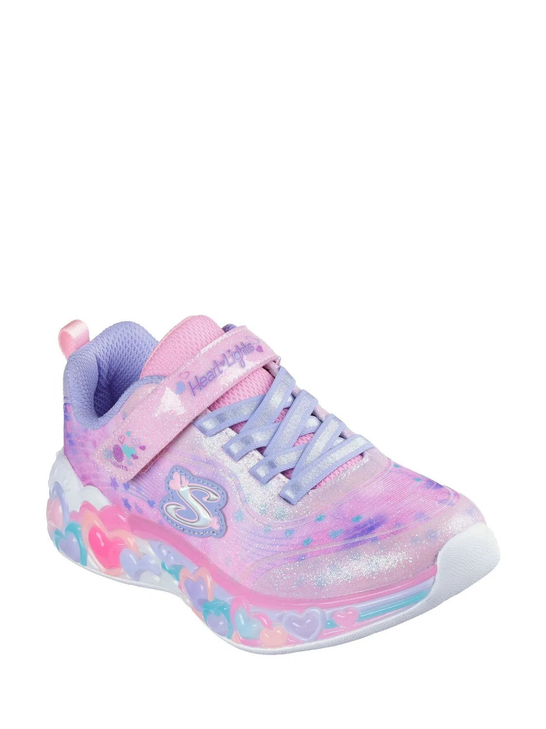 Кроссовки со светодиодами Skechers Eternal Heart Lights, розовый — фото 3