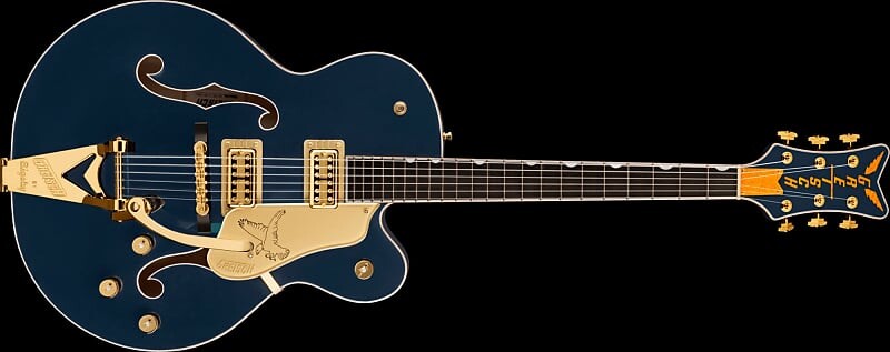 

Gretsch G6136TG PLAYERS EDITION, ПОЛЫЙ КОРПУС FALCON, СТРУНЫ BIGSBY И ЗОЛОТАЯ фурнитура