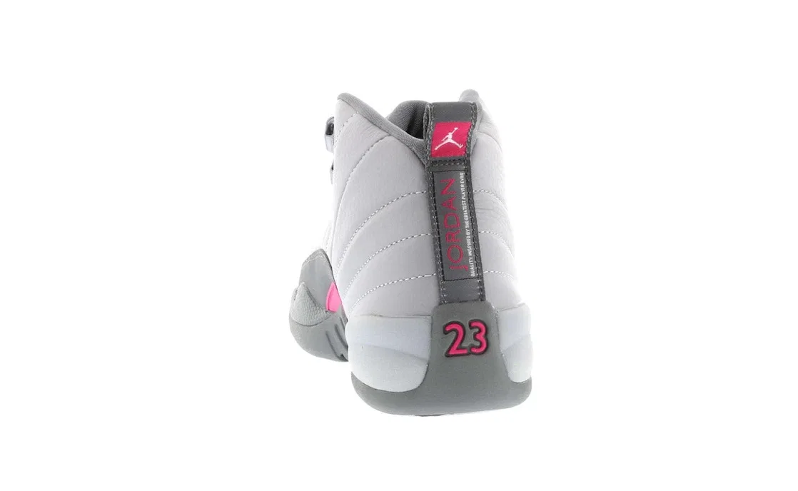 Детские кроссовки Lifestyle Jordan 12 Retro Jordan, Wolf Grey/Vivid Pink-Cool Grey — фото 4