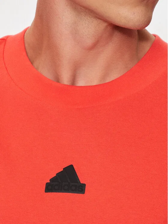 Футболка loose fit Brand Love Adidas, оранжевый — фото 4