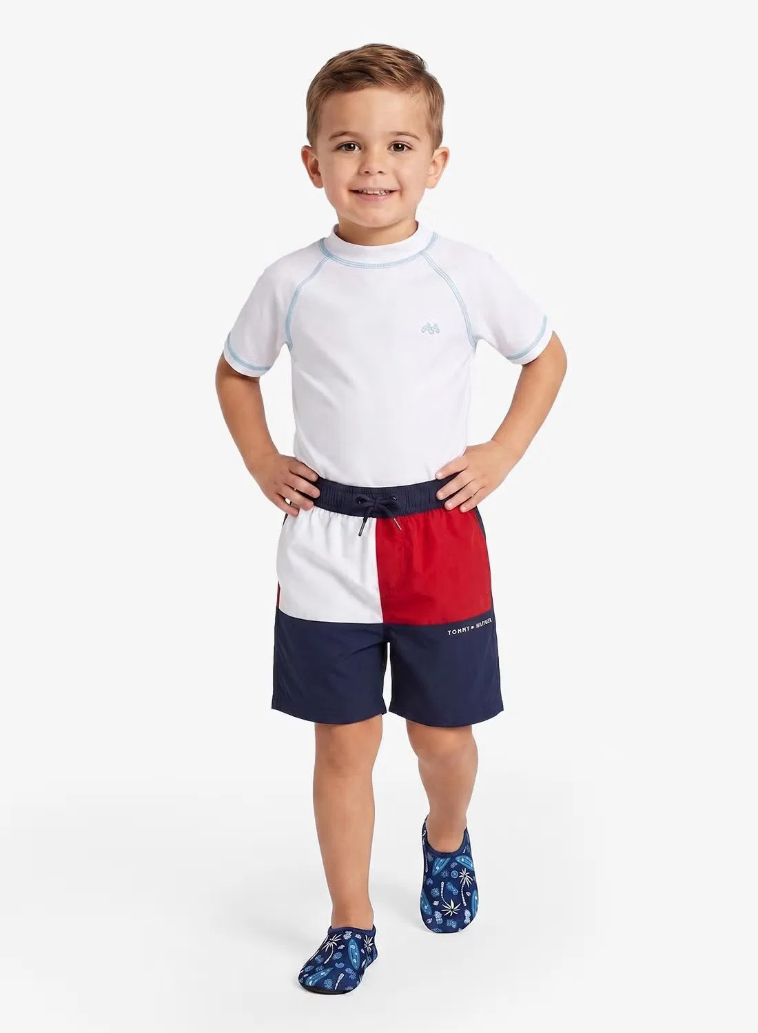 Шорты для плавания с контрастным дизайном Tommy Hilfiger, темно-синий