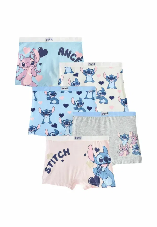 Трусы из хлопка с эластаном Disney stitch and 5 pack, Next, розовый/голубой