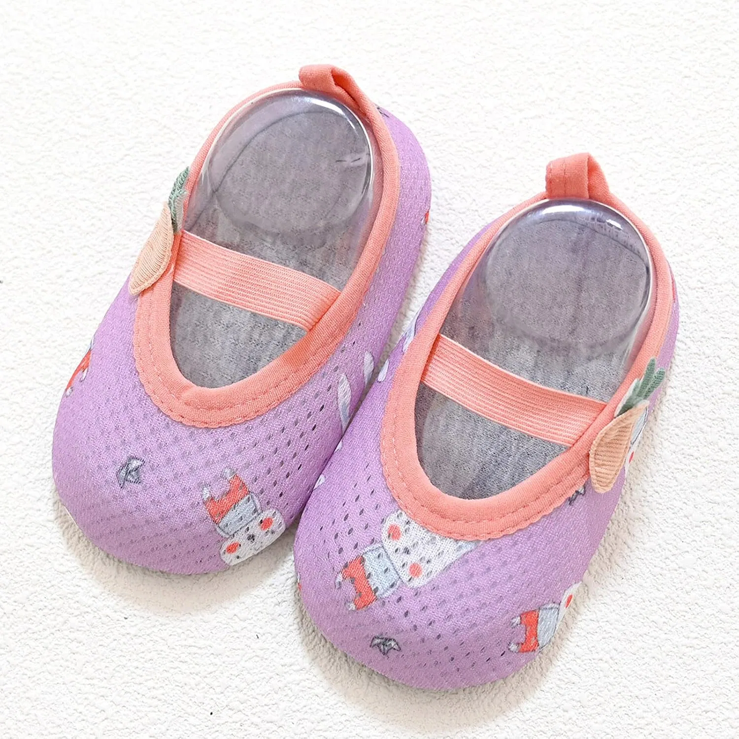 Детские кроссовки для первых шагов с мягкой подошвой, модель First-Walking Shoes, Purple — фото 3