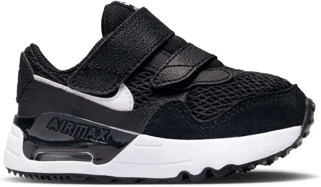 Детские кроссовки для мальчиков Nike Air Max Systm, Black/White/Wolf Grey-Black — фото 4