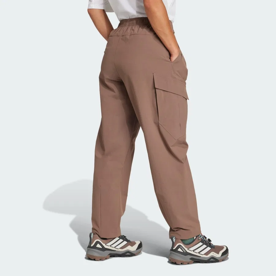 Штаны карго из легкой ткани с принтом, модель Terrex Xploric Cargo Pants, adidas, Коричневый — фото 2