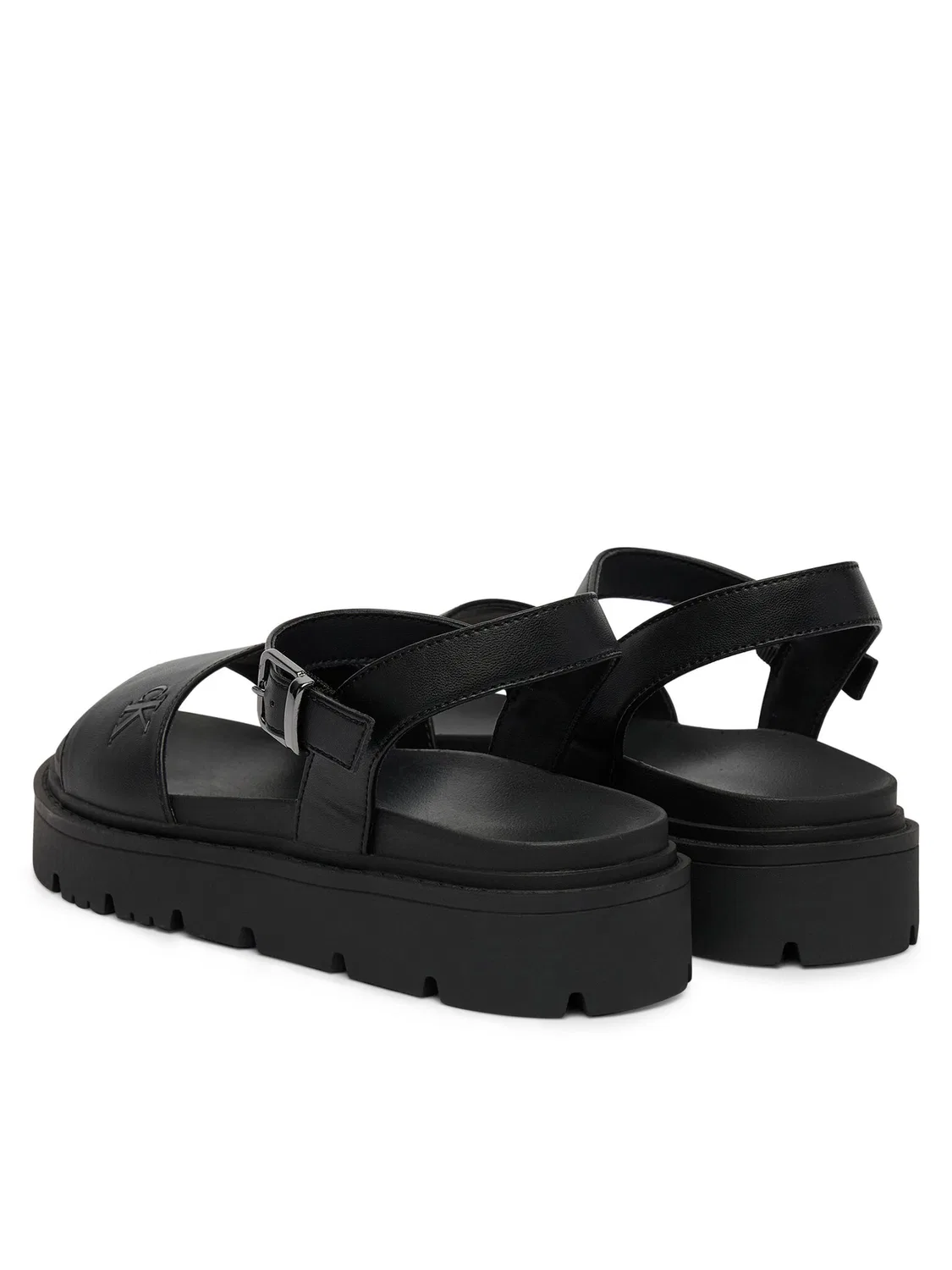Сандалии для девочки Velcro Sandal Calvin Klein, черный — фото 3