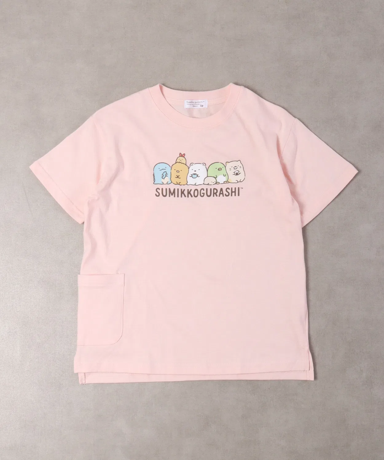Детская футболка с принтом Sumikko Gurashi с коротким рукавом FUNALIVE, Pink