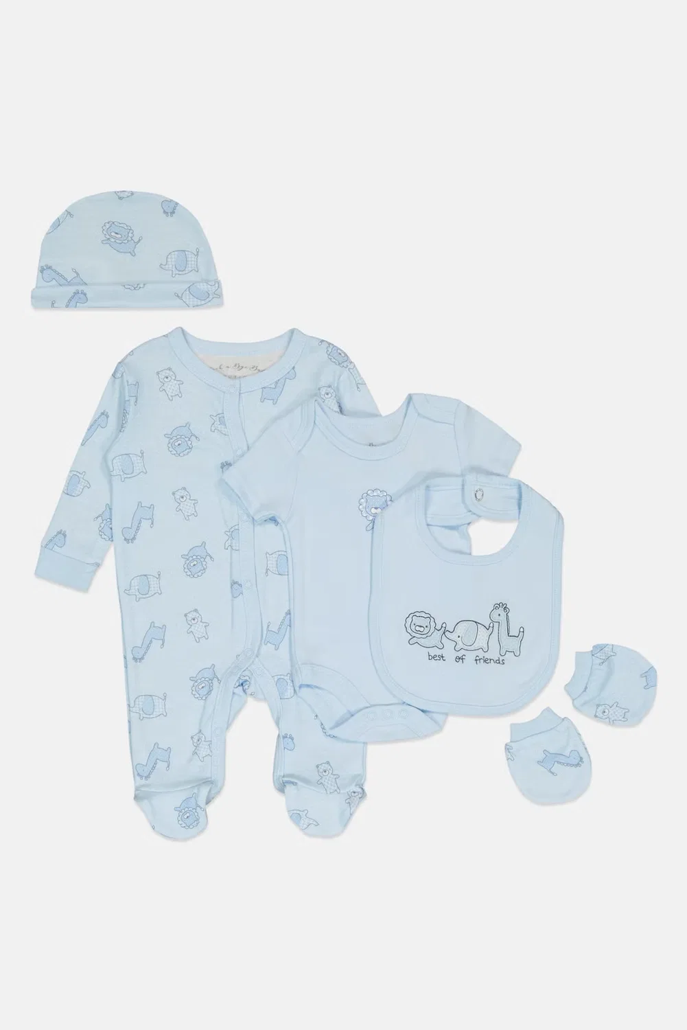 Комплект детской одежды из 5 предметов Rock-A-Bye Baby Boutique, синий — фото 2