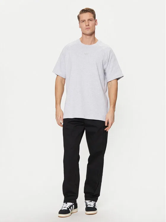 Футболка loose fit Premium Essentials Adidas, серый — фото 2