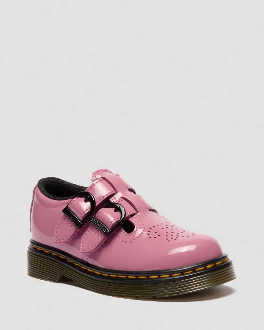 Детские туфли Мэри Джейн на липучках Dr. Martens, розовый