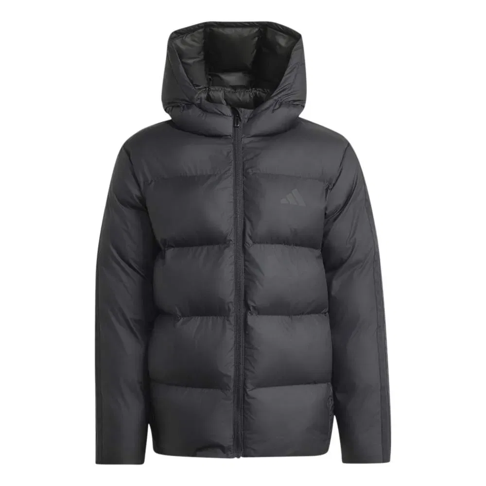 Детская куртка для девочек с утеплителем 3 Stripes Synthetic Down Jacket Adidas, Black