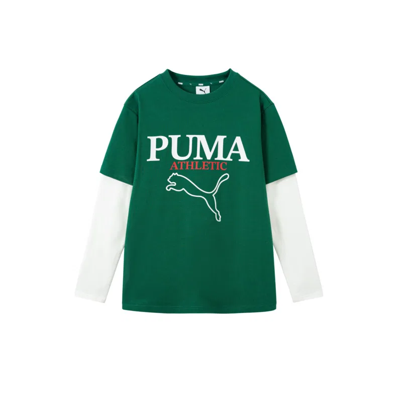 Футболка с круглым вырезом PUMA, Green White