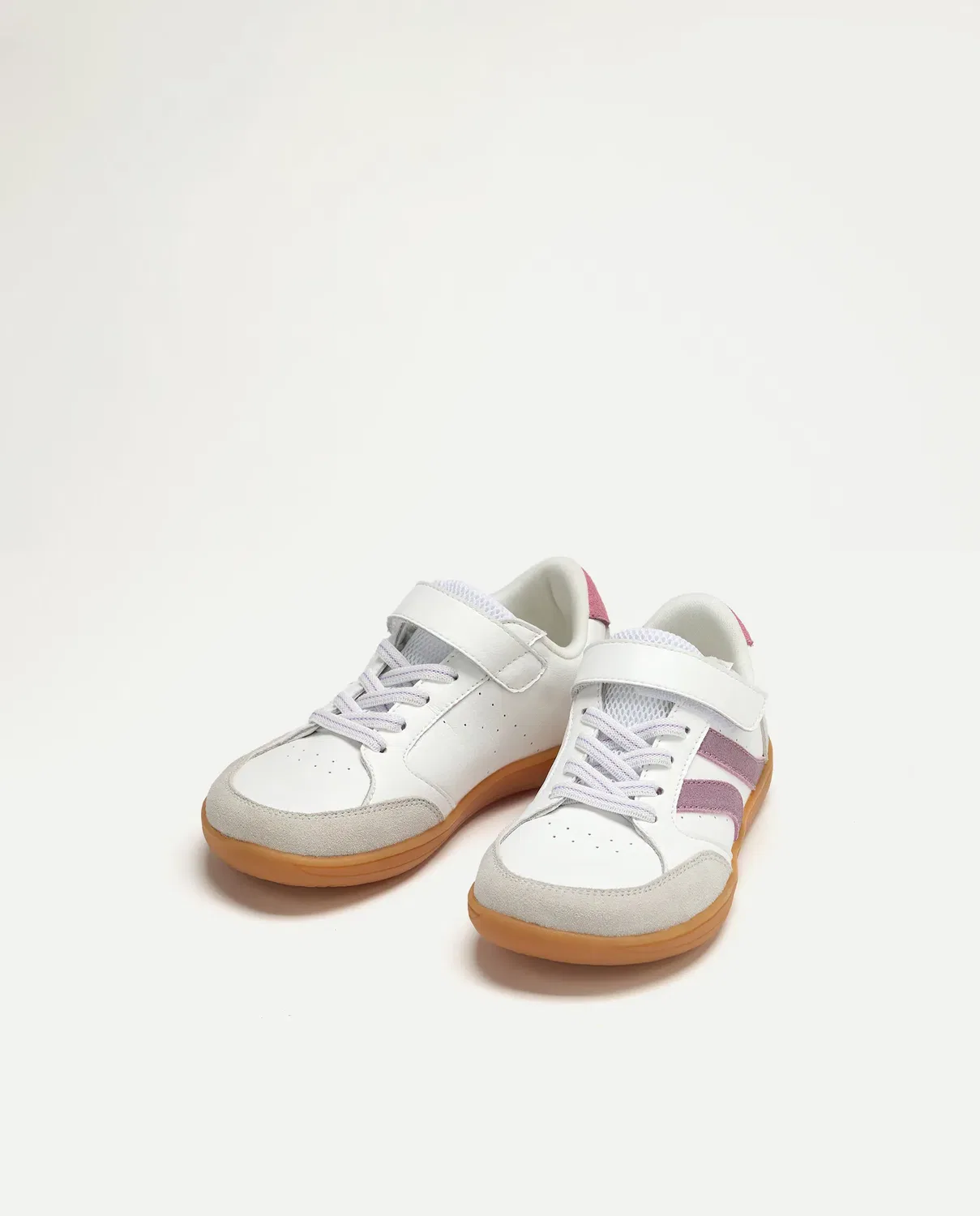 Детские кроссовки для девочек из кожи и текстиля Deportivo respetuoso Kids El Corte Inglés, Multicolor — фото 2