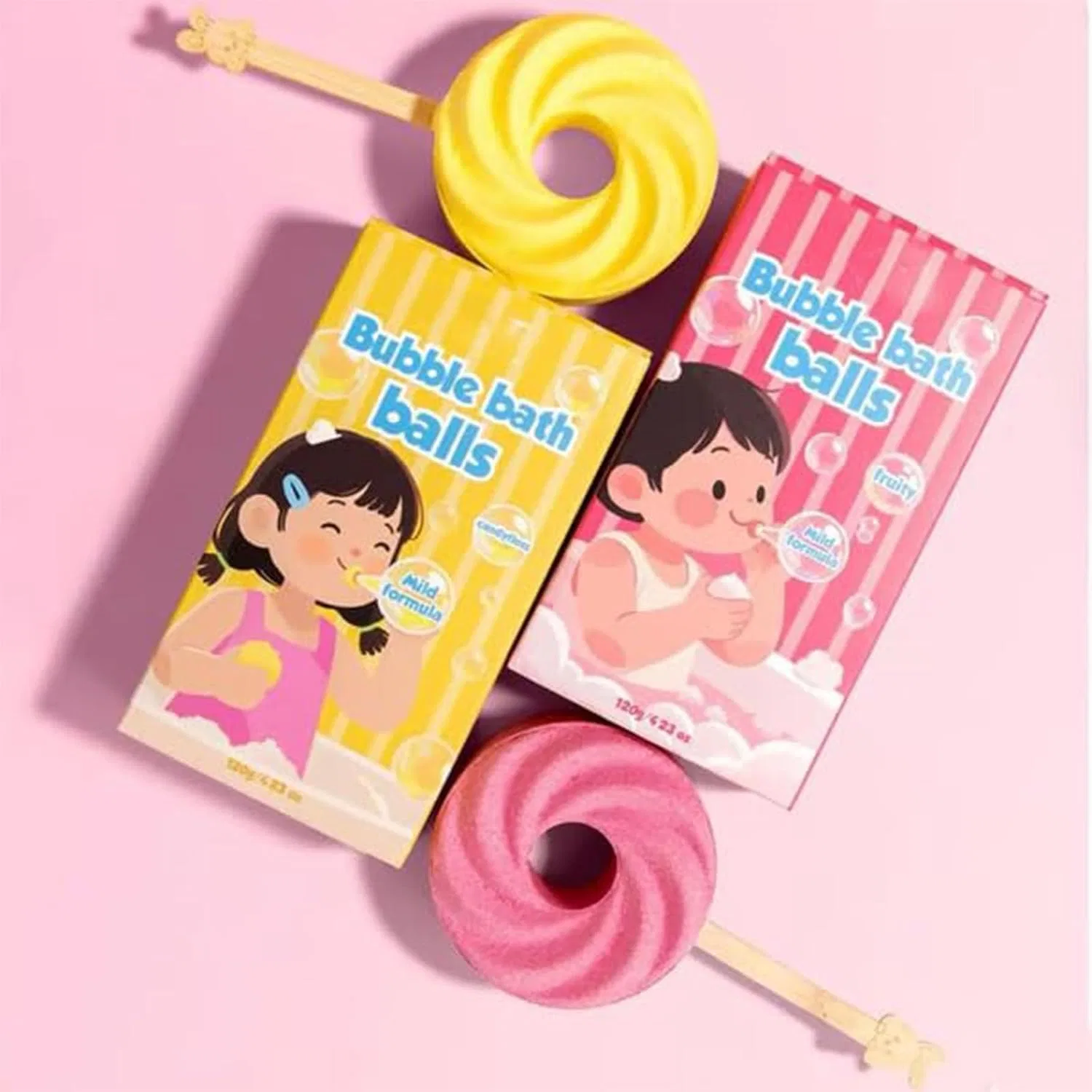 Бомбочка для ванны Lollipop, Pink Generisch — фото 2