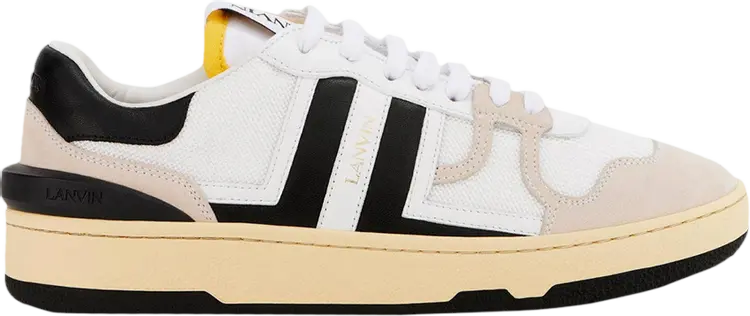 

Кроссовки Lanvin Clay Low White Black, белый