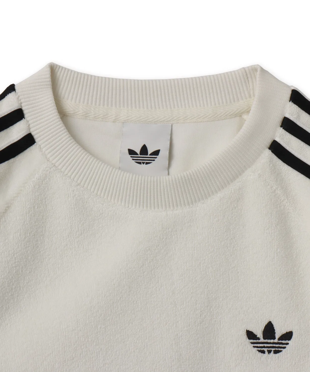 Женская футболка из махровой ткани с принтом Terry Towel Cali Tee Adidas, Белый — фото 3