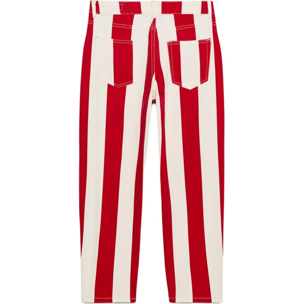 Женские джинсы с красными полосками ZW Jeans ZARA, Red Stripes — фото 3