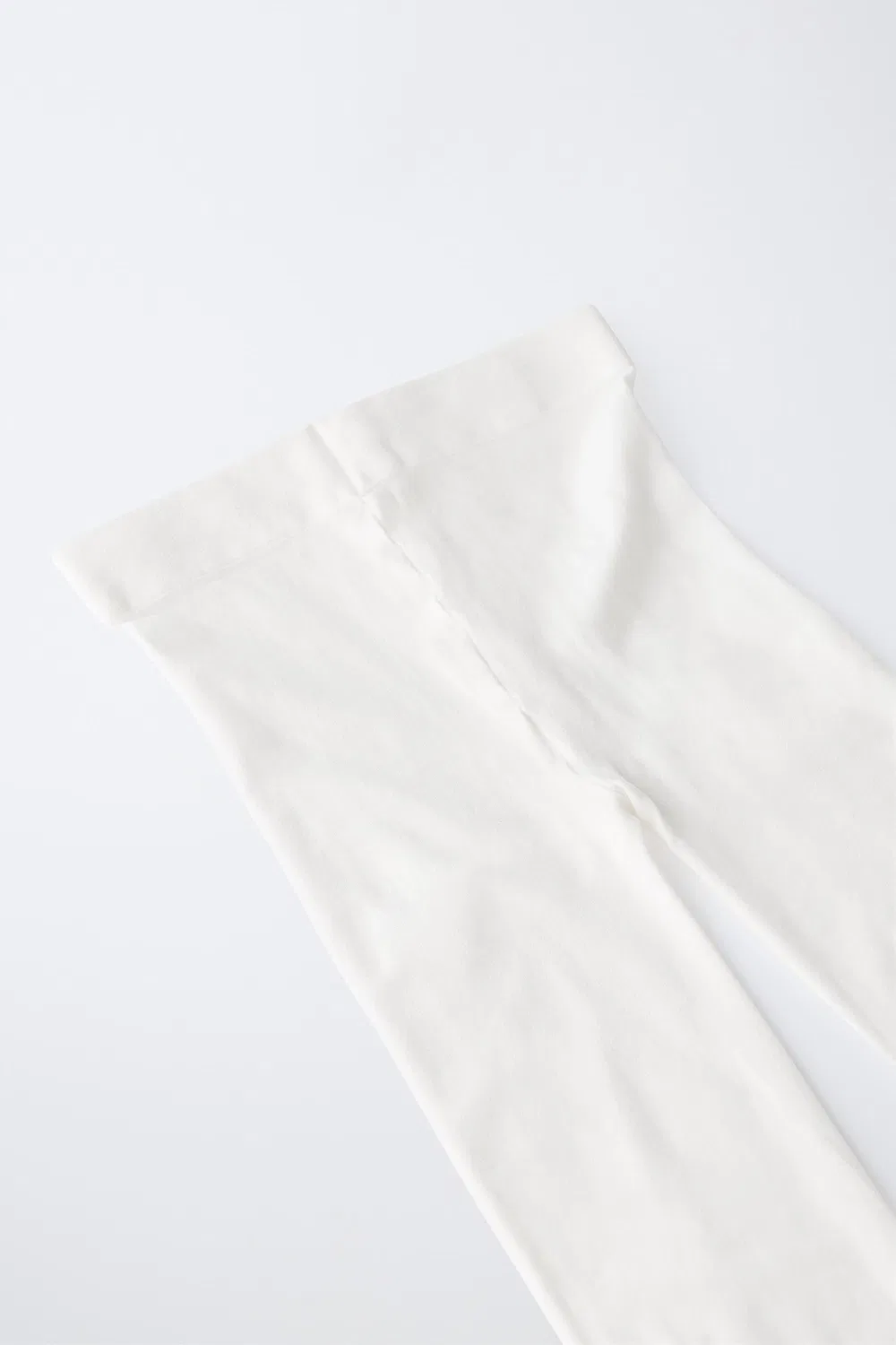 Однотонные колготки из микрофибры ZARA, White — фото 3