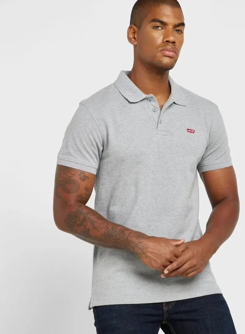 Поло с логотипом Levi'S, серый