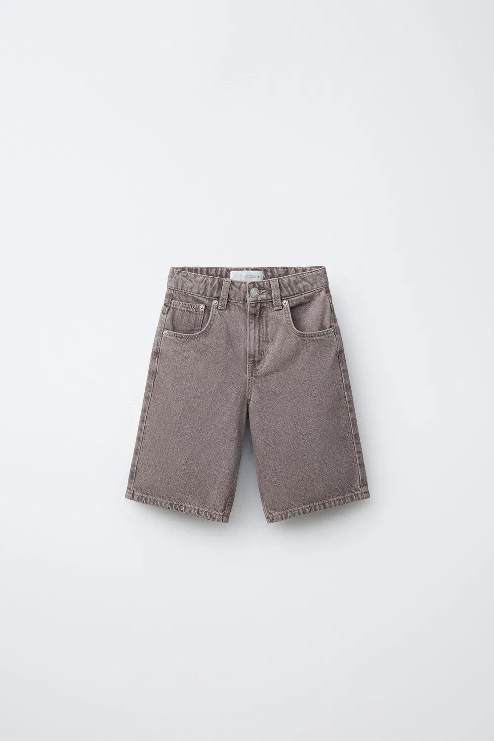 Джинсовые шорты-бермуды ZARA, Mauve