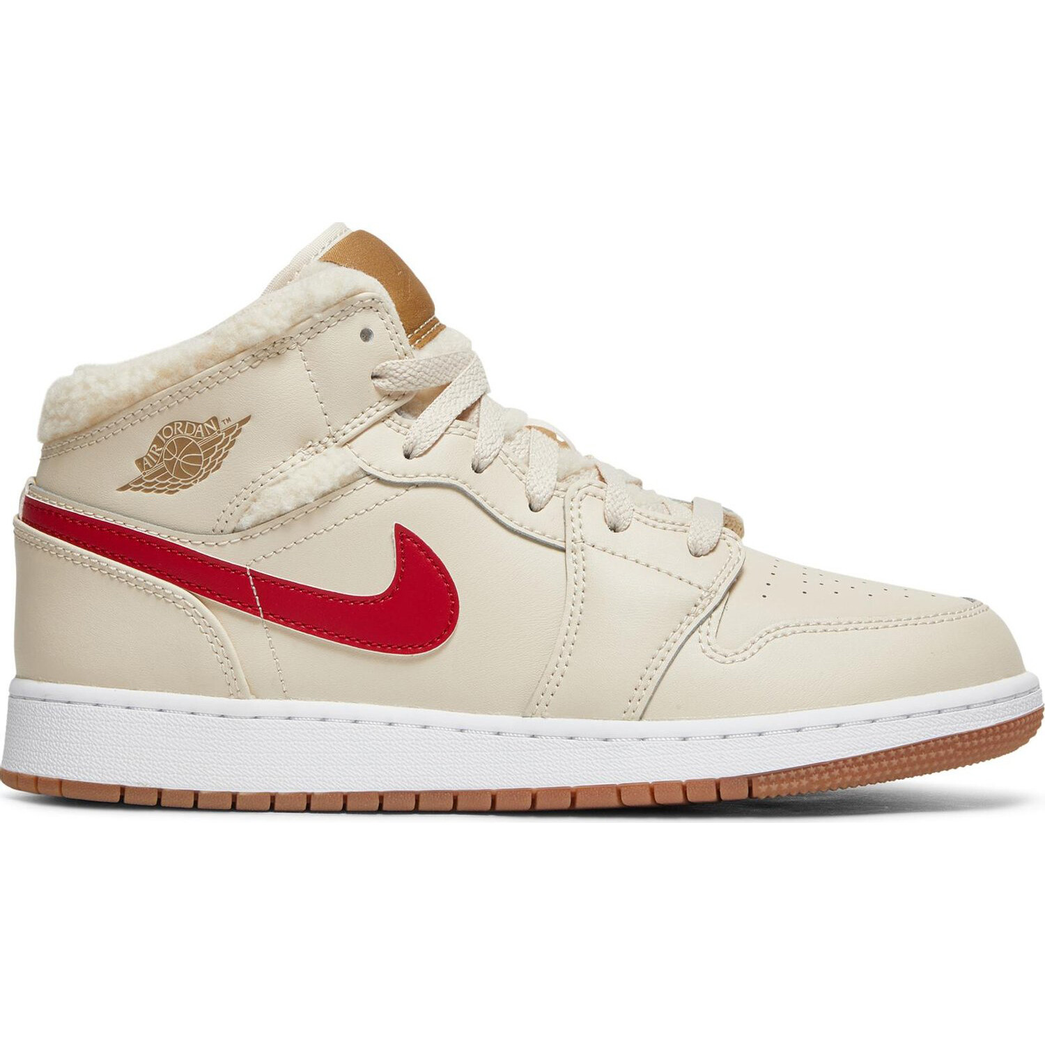 

Кроссовки Nike Air Jordan 1 Mid Utility GS, загар