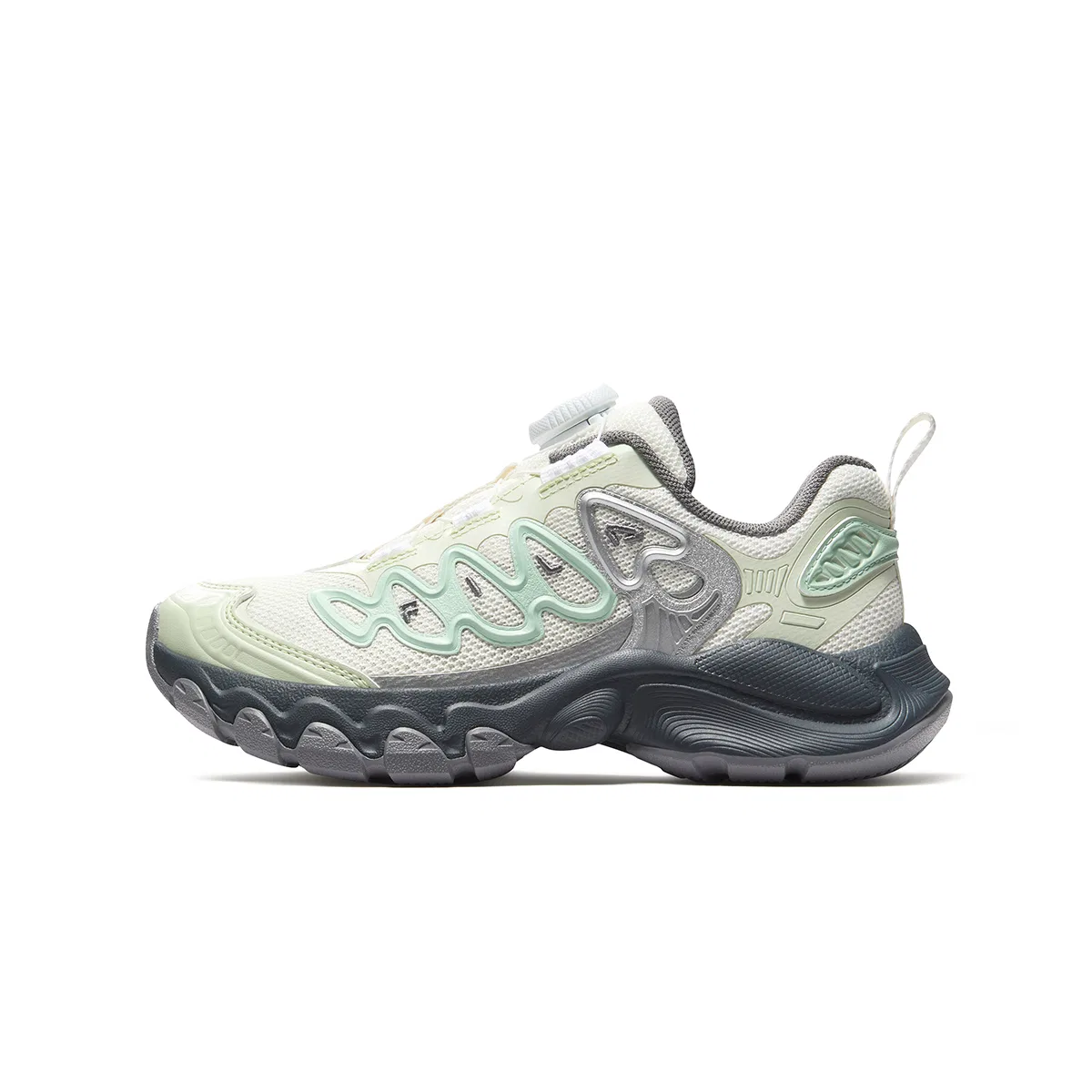 Детские кроссовки с шнуровкой FILA KIDS Heritage FHT, Цвет Snow Grass Green