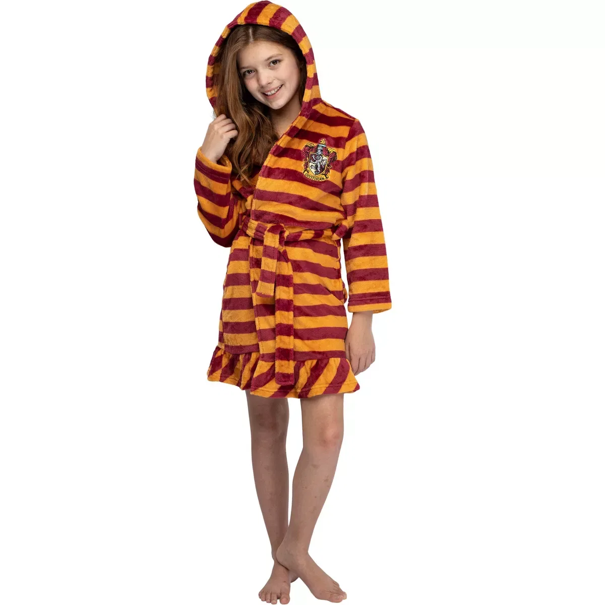 Детский халат на молнии с капюшоном Harry Potter, Gryffindor